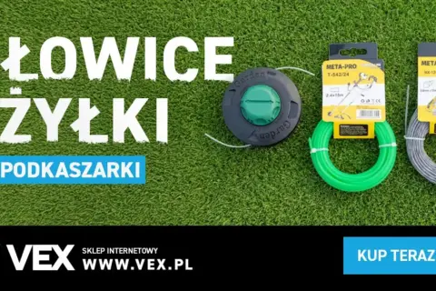 Jaka żyłka do kosy spalinowej? Zielona i szara żyłka do podkaszarki, głowice i żyłki w sklepie VEX.