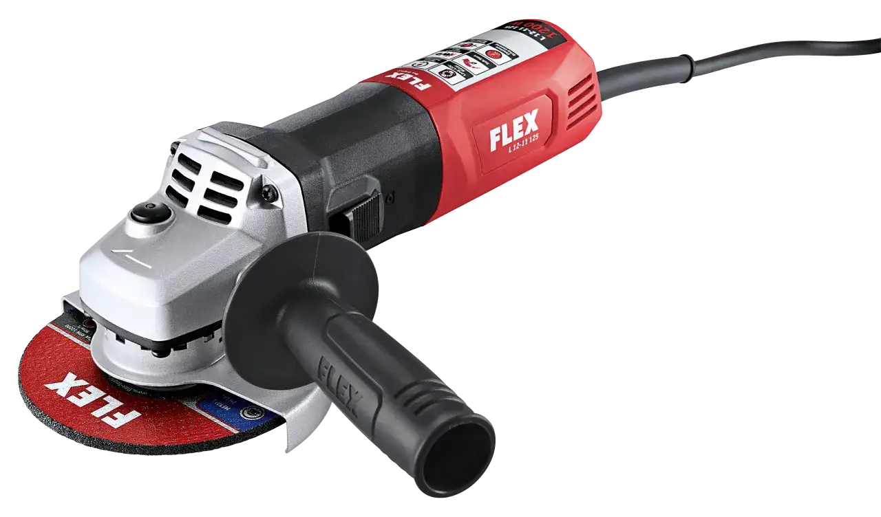 Szlifierka kątowa Flex L12-11 125 do cięcia i szlifowania metalu. Moc 1200W.
